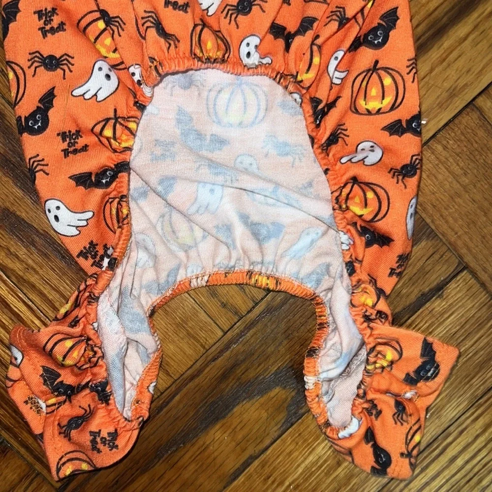 dog halloween pumpkin clothing size: S